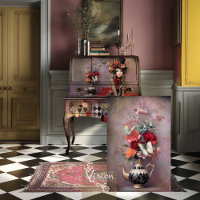 Elegant Hatter Harlequin Teapot Floral