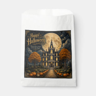 Elegant Haunted Manor Halloween Favour Bag