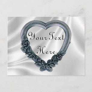 Elegant Heart Frame Postcards