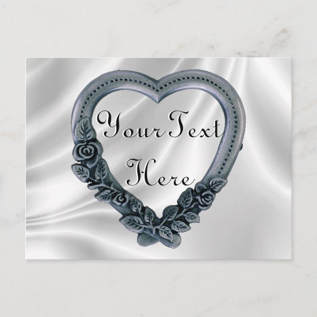 Elegant Heart Frame Postcards (Front)