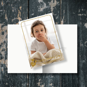 Elegant Heart Framed Photo Valentine Card