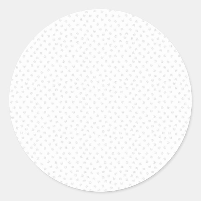 Elegant Heart Pattern Favour Sticker (Front)