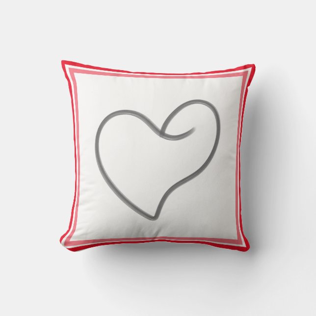 Elegant Heart Shape Design Cushion (Front)