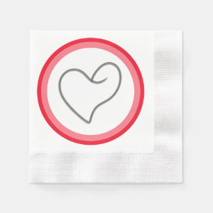 Elegant Heart Shape Design Napkin