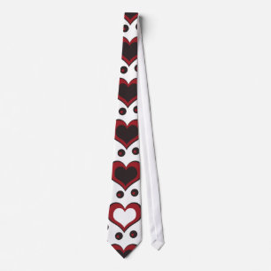 elegant hearts tie