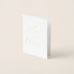 Elegant Her Vows Wedding Card For Bride's Vows<br><div class="desc">This beautiful Her Vows foil card is the perfect place for the Bride to Be to write her personalised wedding vows. The card will create a lasting keepsake of the day you say 'I do'.</div>