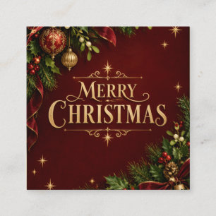 Elegant Heritage Christmas, Vintage Botanical new Enclosure Card