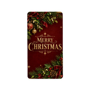 Elegant Heritage Christmas, Vintage Botanical new Label