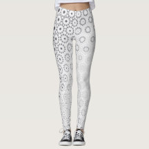Elegant Hexagon Starburst Pattern – Leggings