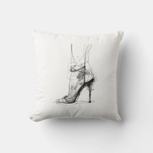 Elegant High Heel Foot - Feminine Style Cushion