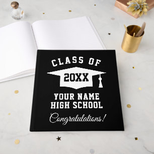 Elegant High School graduation class guest book