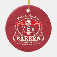 Elegant Hipster Barber Hair Stylist Haircut