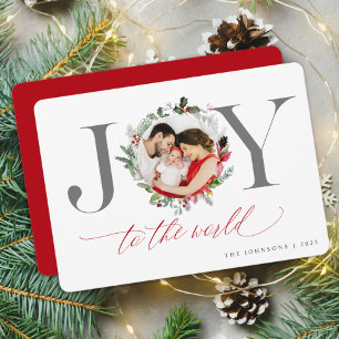 Elegant Holiday Christmas Photo Card