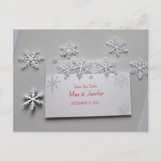 Elegant Holiday & Christmas Save the Date Card