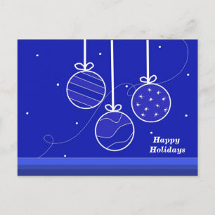 Elegant Holiday Decorations Postcard