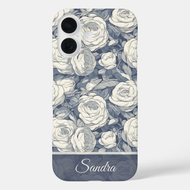 Elegant Holiday Gift Rose Custom Case-Mate iPhone Case (Back)