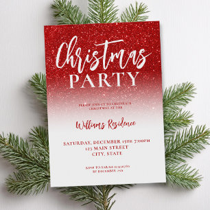 Elegant Holiday Party Christmas Invitation
