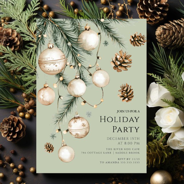 Elegant Holiday Party Invitation (Creator Uploaded)