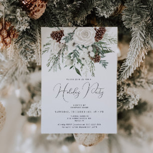Elegant holiday party invitation
