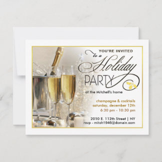 Elegant Holiday Party Invitations