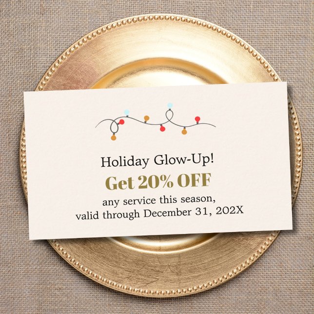 Elegant Holiday Promotional Beauty Salon Coupon (Creator Uploaded)
