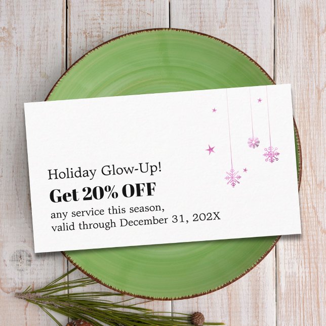 Elegant Holiday Promotional Beauty Salon Coupon (Creator Uploaded)