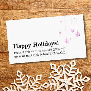 Elegant Holiday Promotional Beauty Salon Coupon