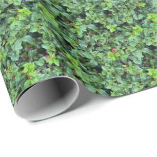 Elegant Holly Berry Christmas Gift Supply Wrapping Paper