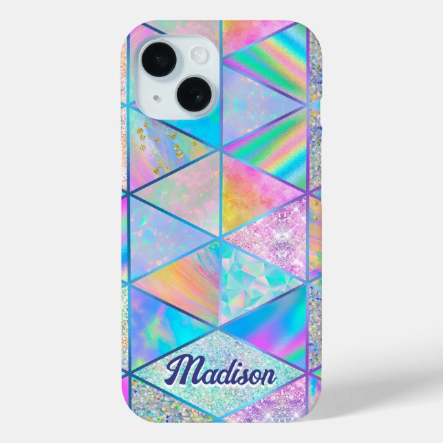 Elegant hologram girly colourful Case-Mate iPhone case (Back)