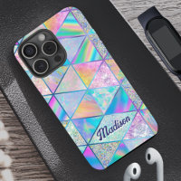 Elegant hologram girly colourful