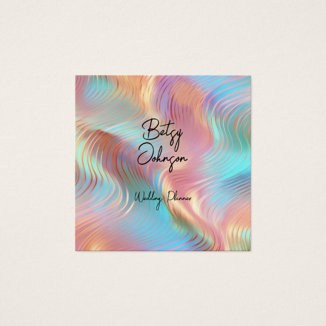 Elegant Holographic Business Card (Front)