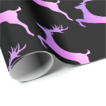 Elegant Holographic Christmas Reindeer Pattern Wrapping Paper<br><div class="desc">Beautiful faux holographic Christmas pattern.</div>