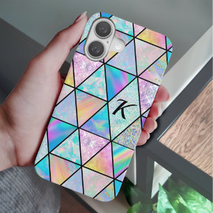 Elegant holographic colourful  iPhone 16 case