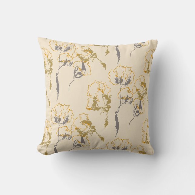 Elegant Home decor Doodle floral  Art Cushion (Front)