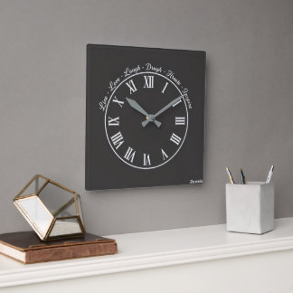 Elegant Home & Office Decor Square Wall Clock