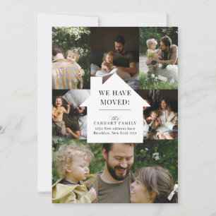 Elegant Home Photo Collage Moving Announcement