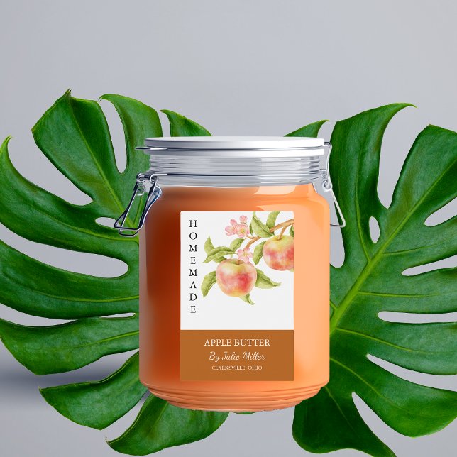 Elegant Homemade Apple Butter Label (Creator Uploaded)