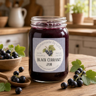 Elegant Homemade Black Currant Jar  Square Sticker