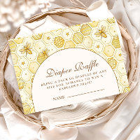 Elegant Honeycomb Bee Diapper Raffle