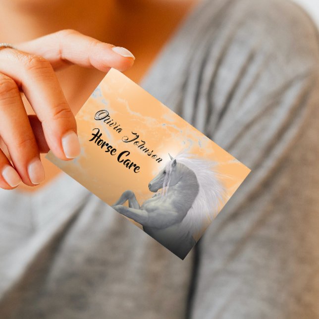 Elegant Horse and Equine Care Business Card (Creator Uploaded)