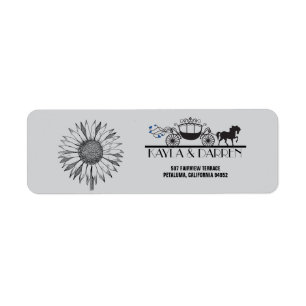 Elegant Horse & Buggy Return Address Label