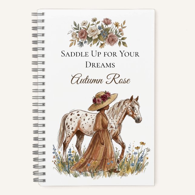 Elegant Horse Lover Notebook (Front)