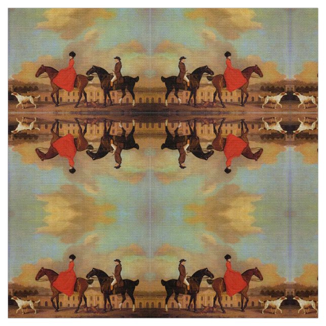 ELEGANT HORSE RIDING FABRIC (Swatch)