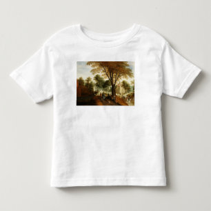 Elegant Horsemen and figures on a path Toddler T-Shirt
