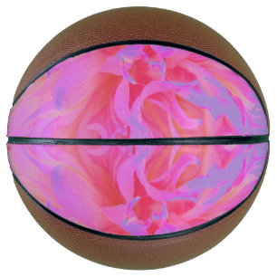 Elegant Hot Pink and Magenta Decorative Dahlia Basketball