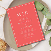 Elegant Hot Pink Classic Wedding
