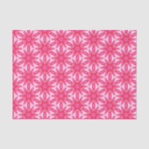 Elegant Hot Pink Geometric Pattern Girly Chic Tissue Paper