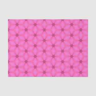 Elegant Hot Pink Geometric Pattern Girly Chic Tissue Paper