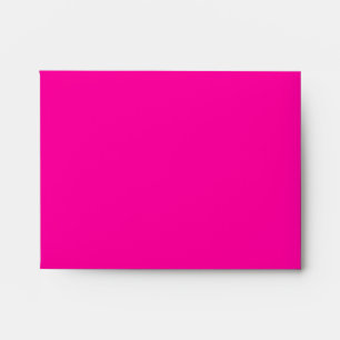 Elegant Hot Pink Linen RSVP Envelope