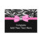 Elegant Hot Pink Zebra Business Cards